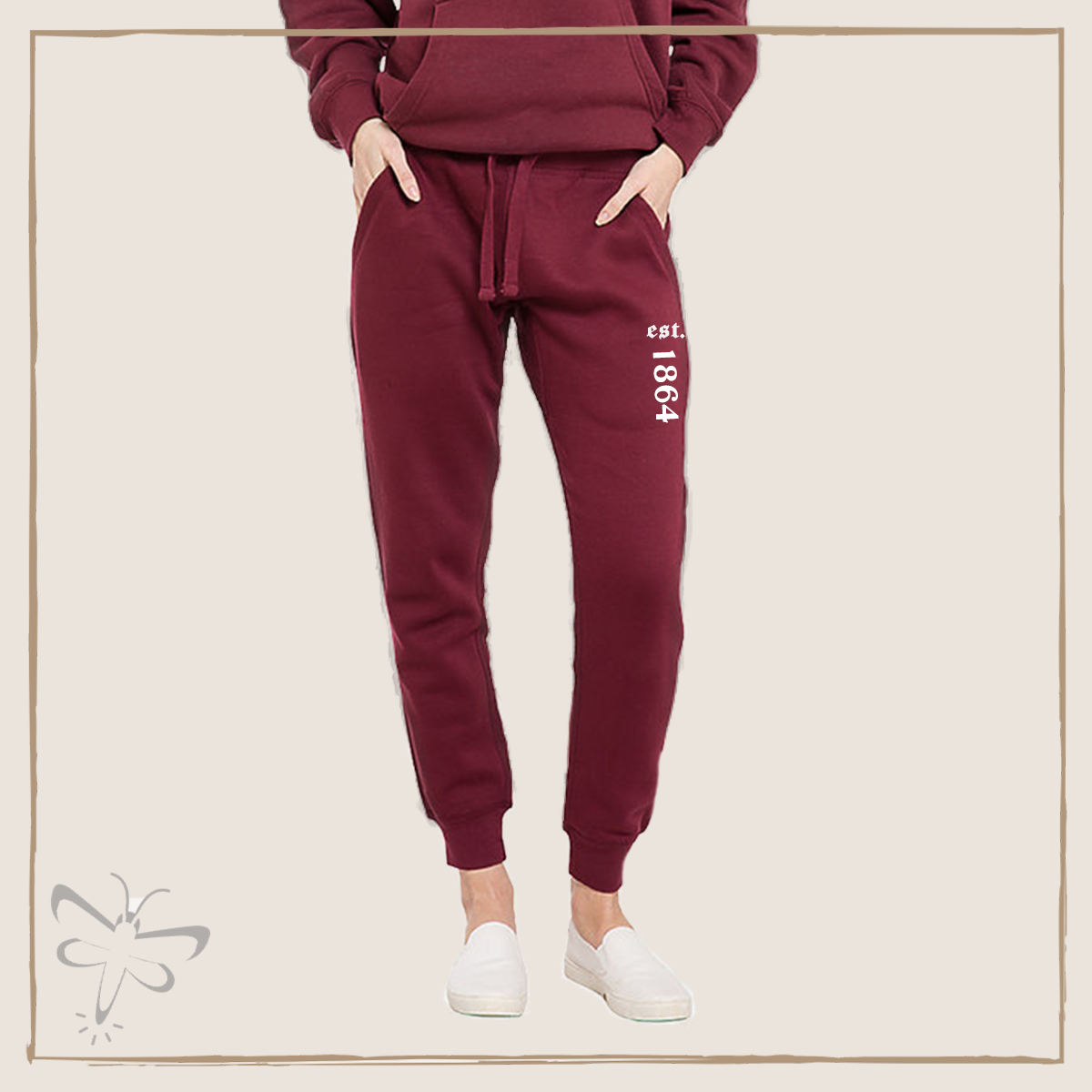 Salvatore Fleece Joggers (Unisex) S / Burgundy Jogger