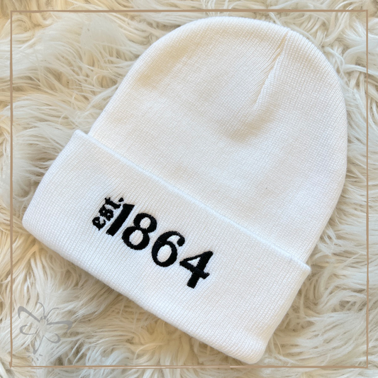 Est. 1864 Beanie (Unisex) One Size / White