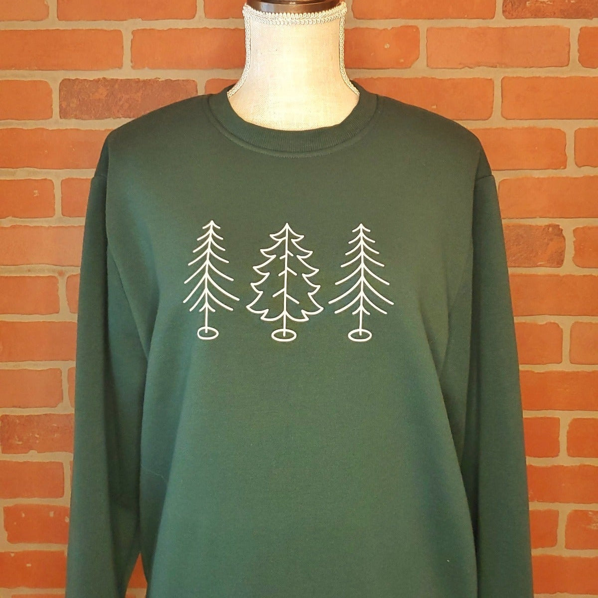 Three Trees Christmas Crewneck Sweater