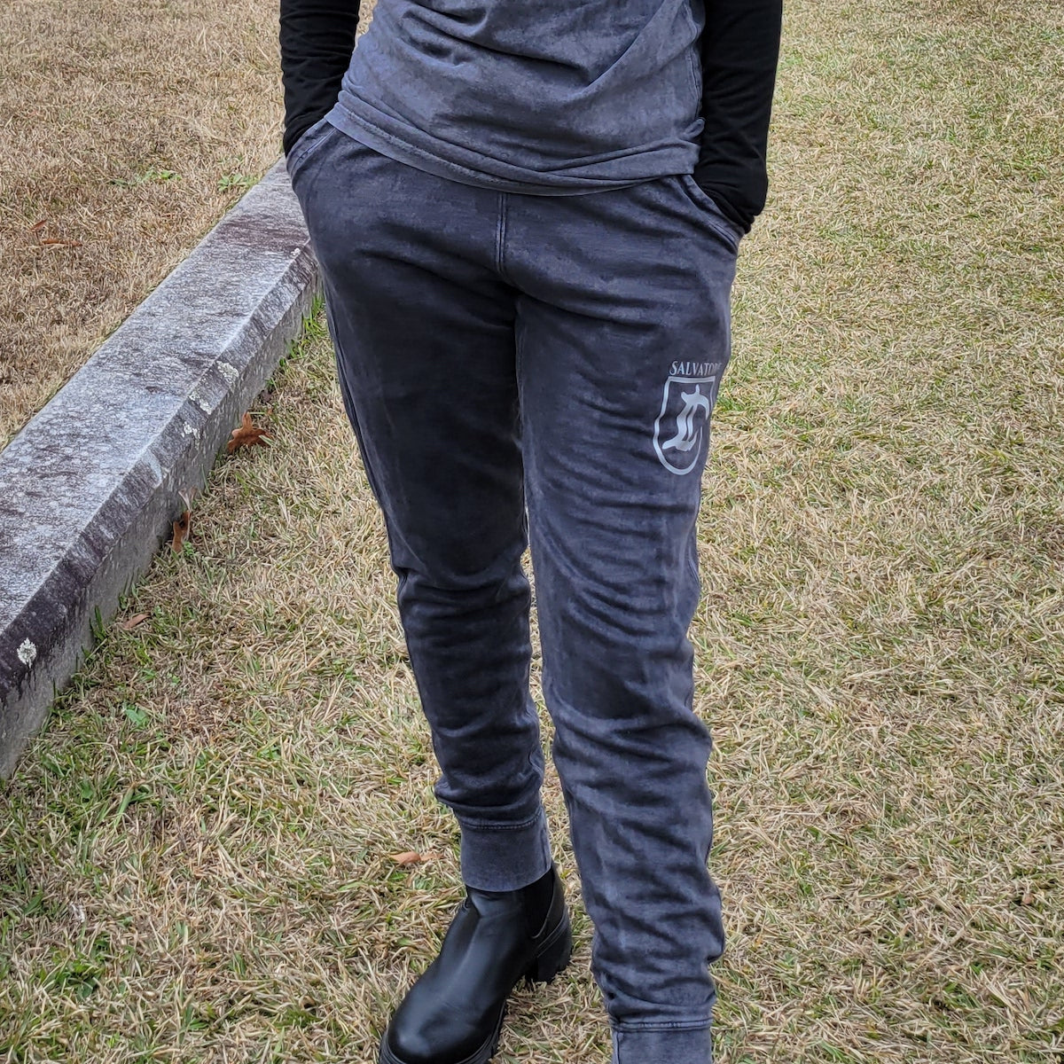 Damon D Vintage Black Joggers (Unisex) Jogger