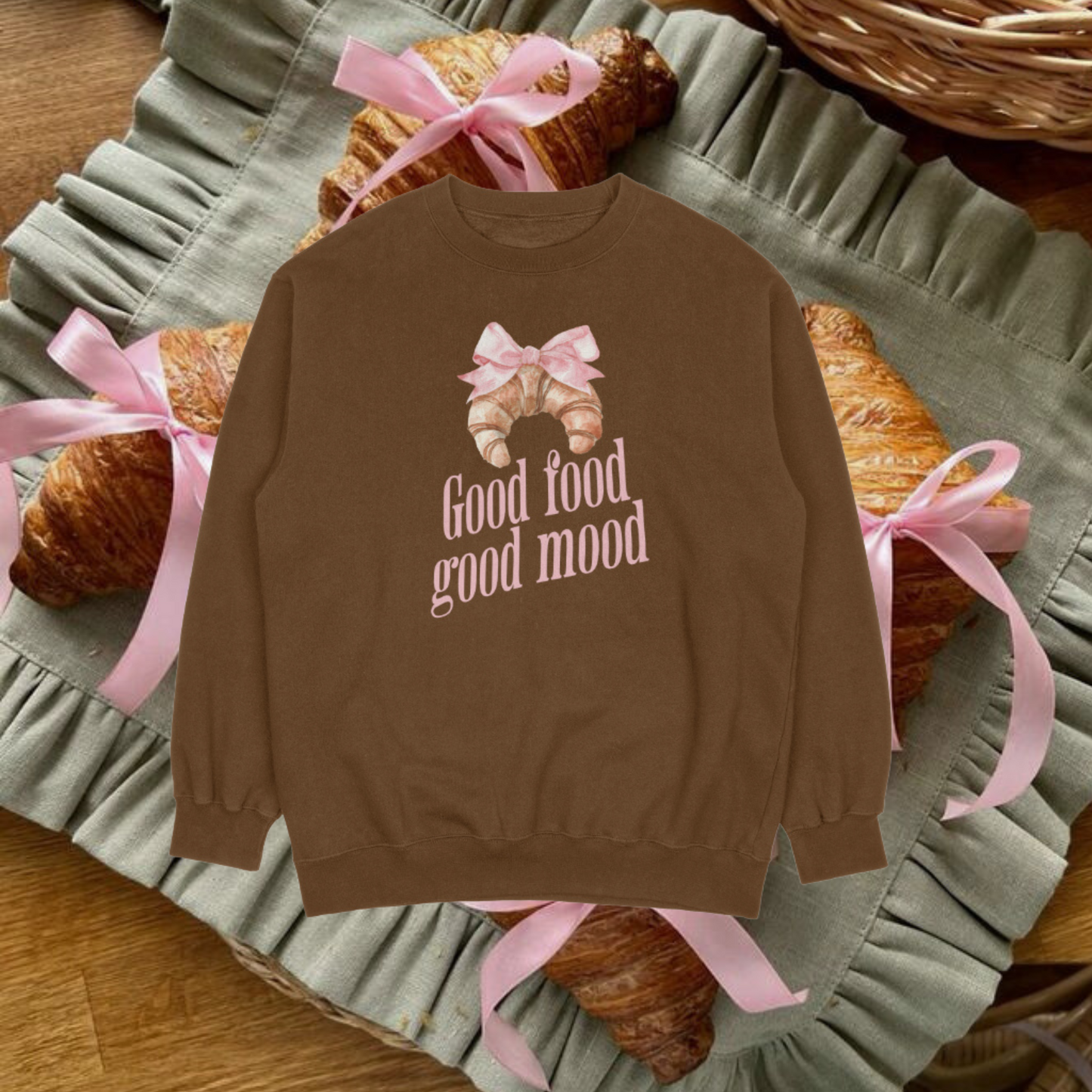 Croissant Crewneck Sweater
