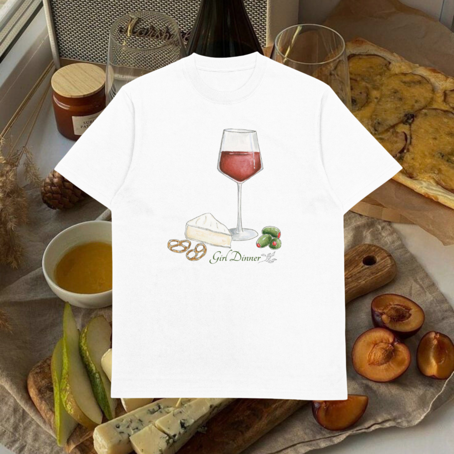 Wine T-shirt & Box Fit