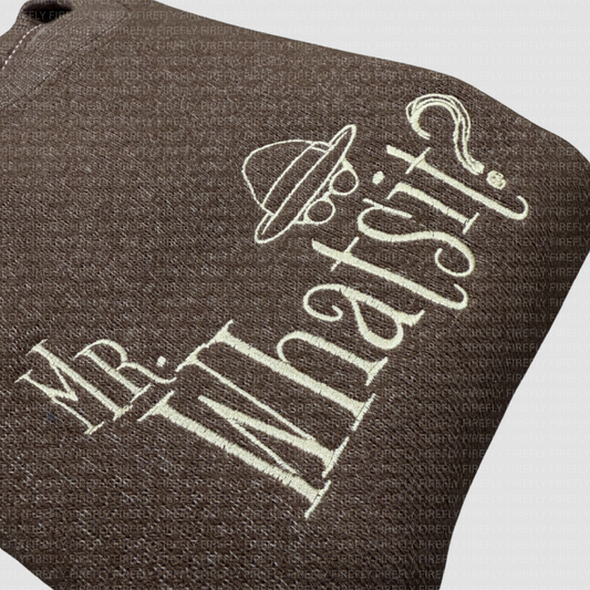 Mr. Whatsit: Knit-Fleece Crewneck Sweater