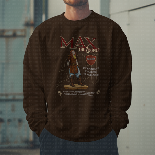 Max the Zoomer DND Crewneck Sweater