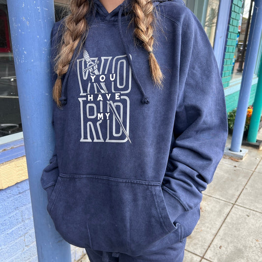 You Have My Word Hoodie Xs / Vintage Denim