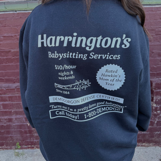 Harrington's Babysitting Services Crewneck