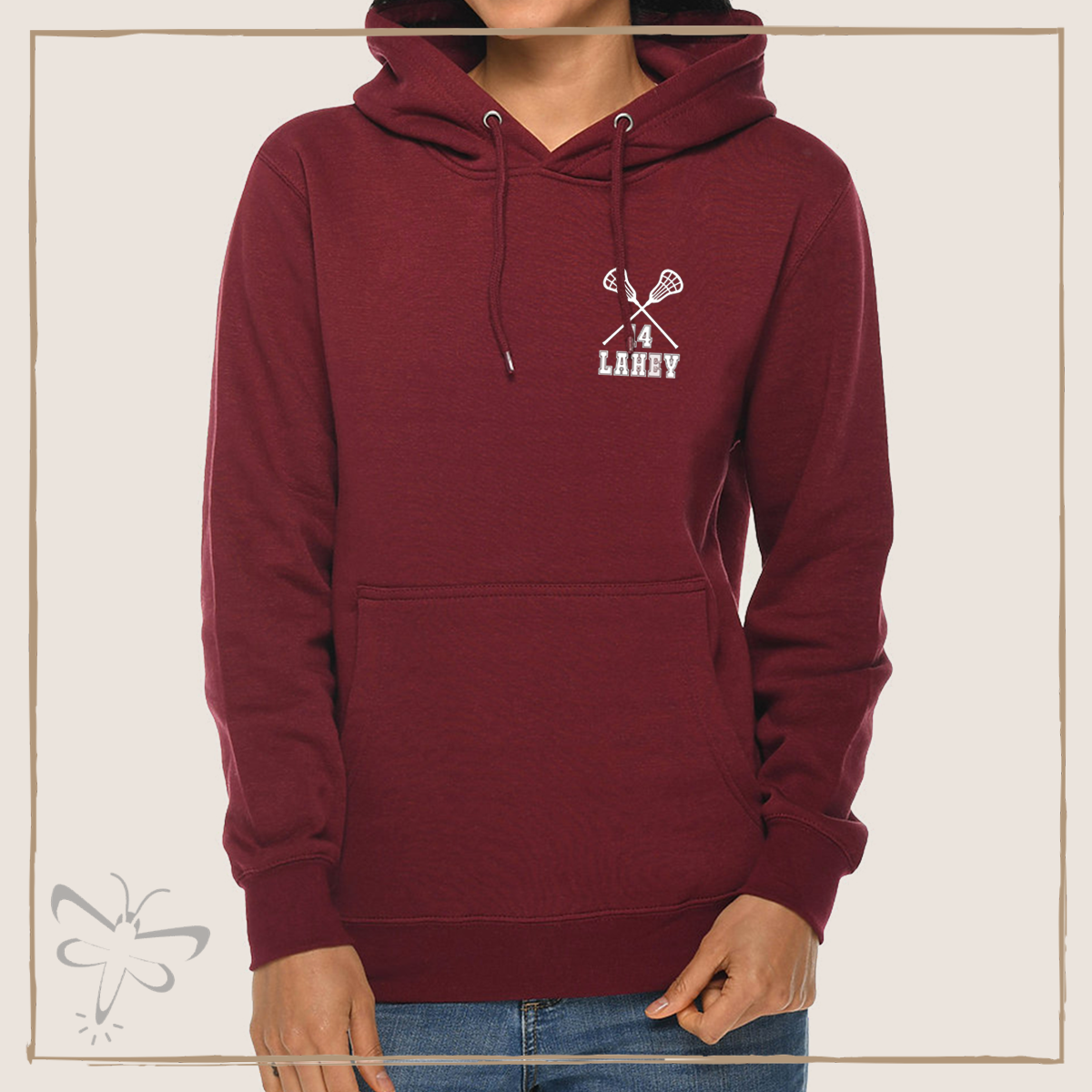 Lacrosse Hoodie Xs / Lahey Burgundy