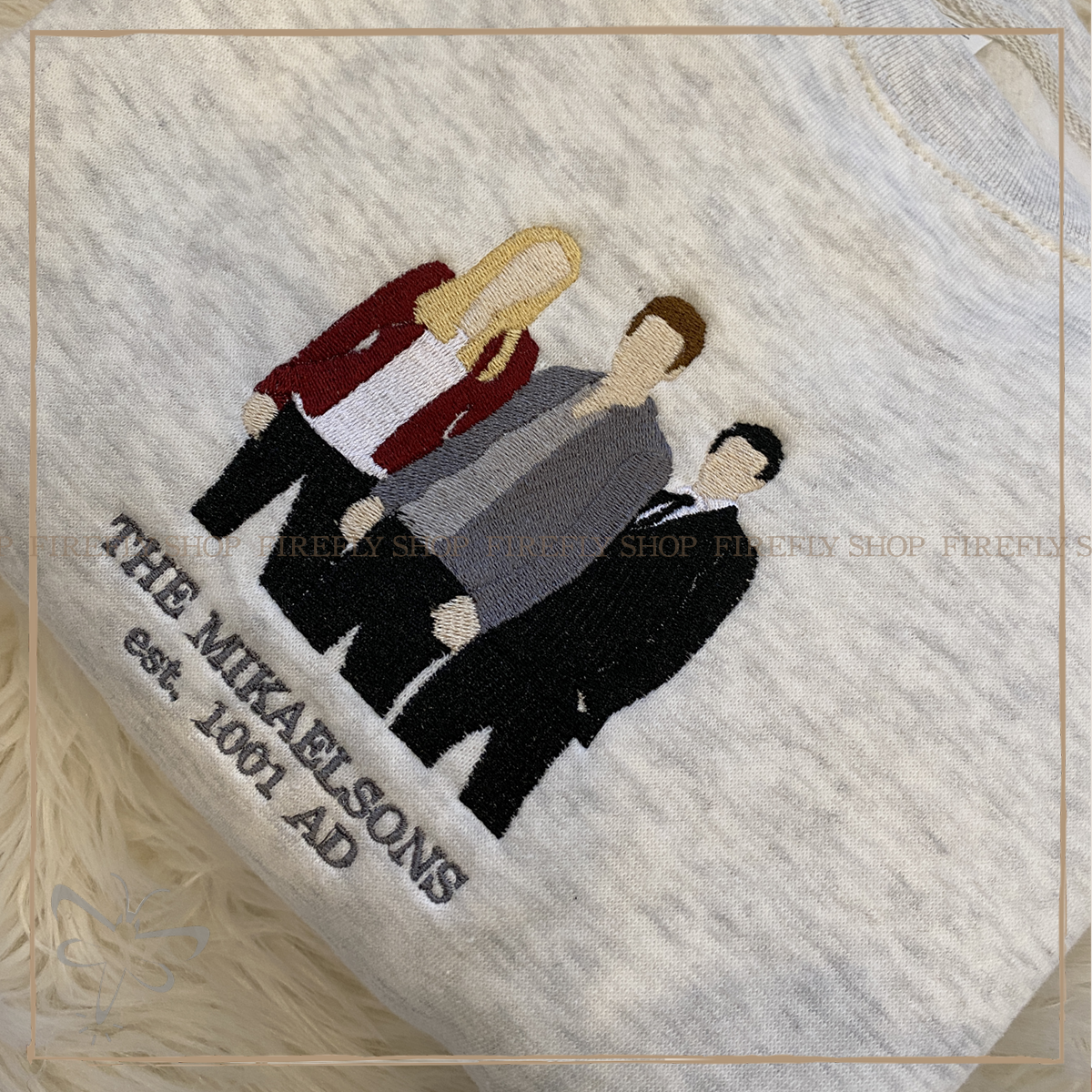 The Mikaelsons Embroidered Crewneck Xs / Ash Grey Sweater