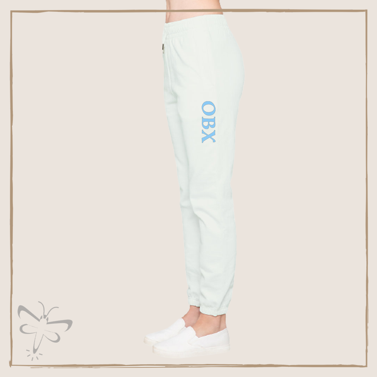 Obx Fleece Sweatpants (Unisex) Xs / White
