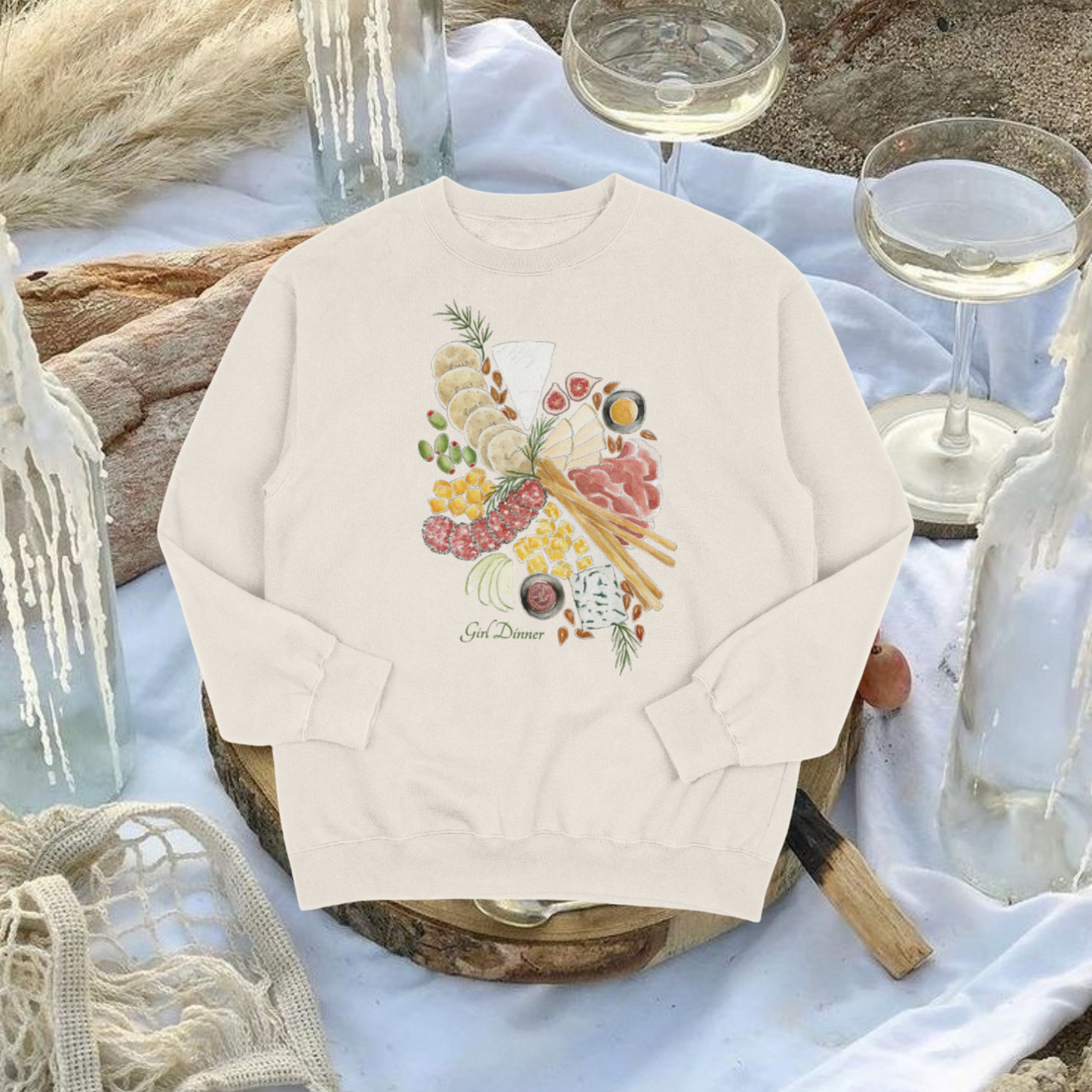 Charcuterie Crewneck Sweater