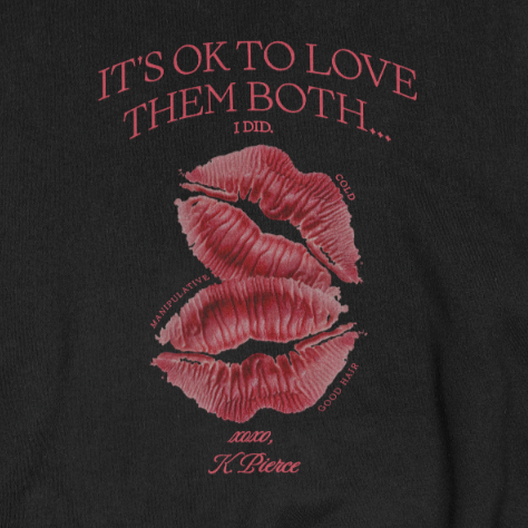 It's Ok to Love Them Both - Crewneck Sweater/Box Fit T-shirt