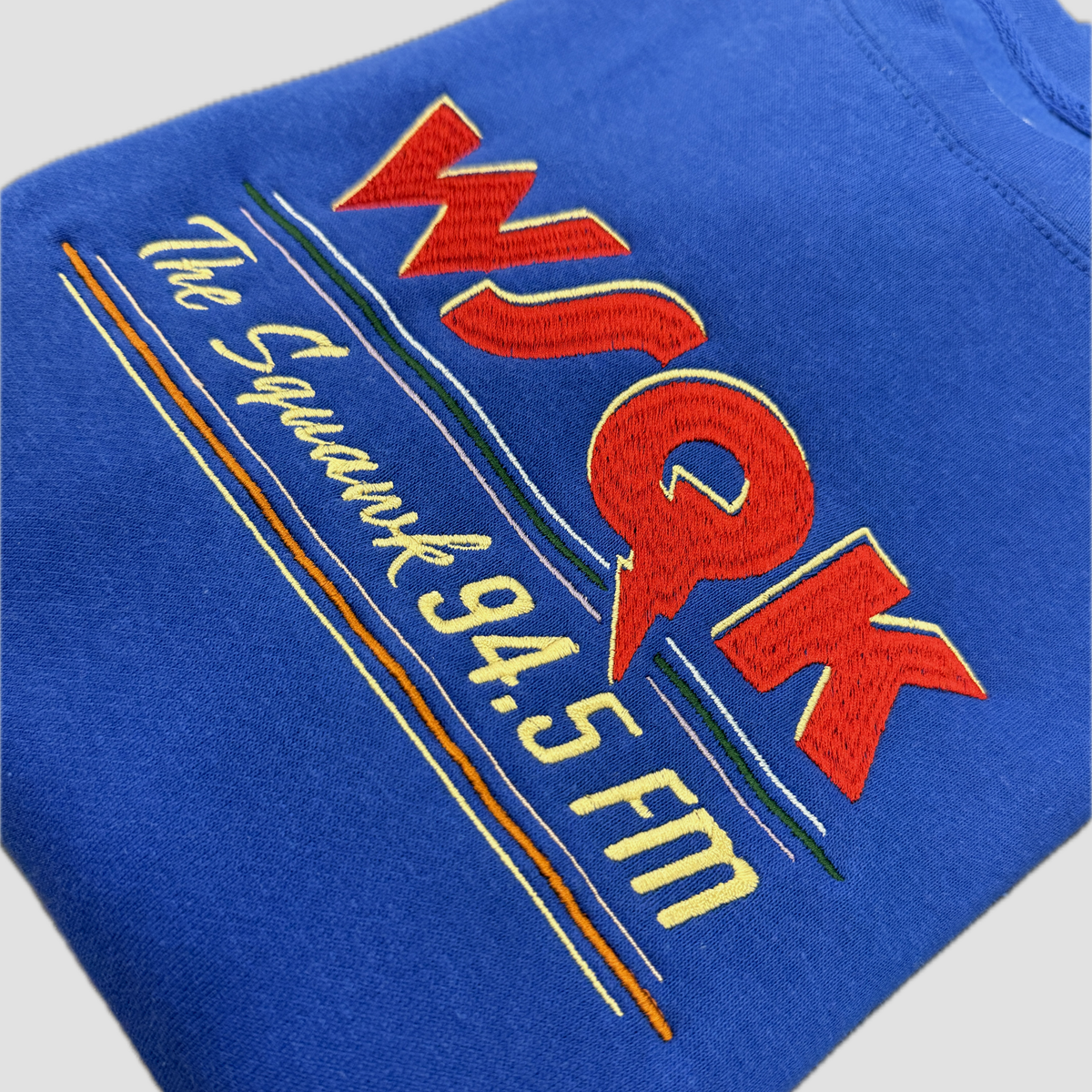 WSQK Radio Station Embroidered Crewneck