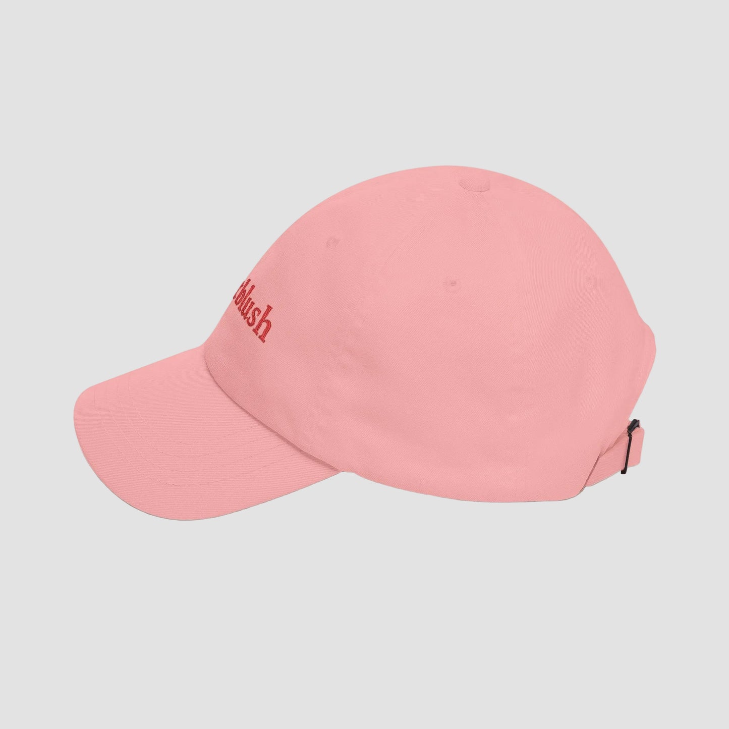 Don't Blush Embroidered White Cotton Baseball Hat