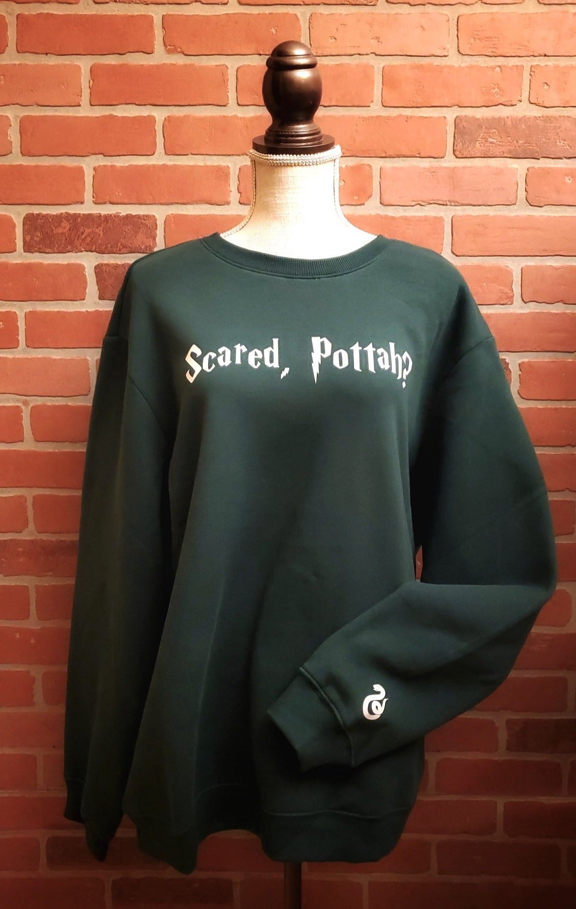 Scared, Pottah? Crewneck with Sleeve Surprise - Harry Potter Inspired