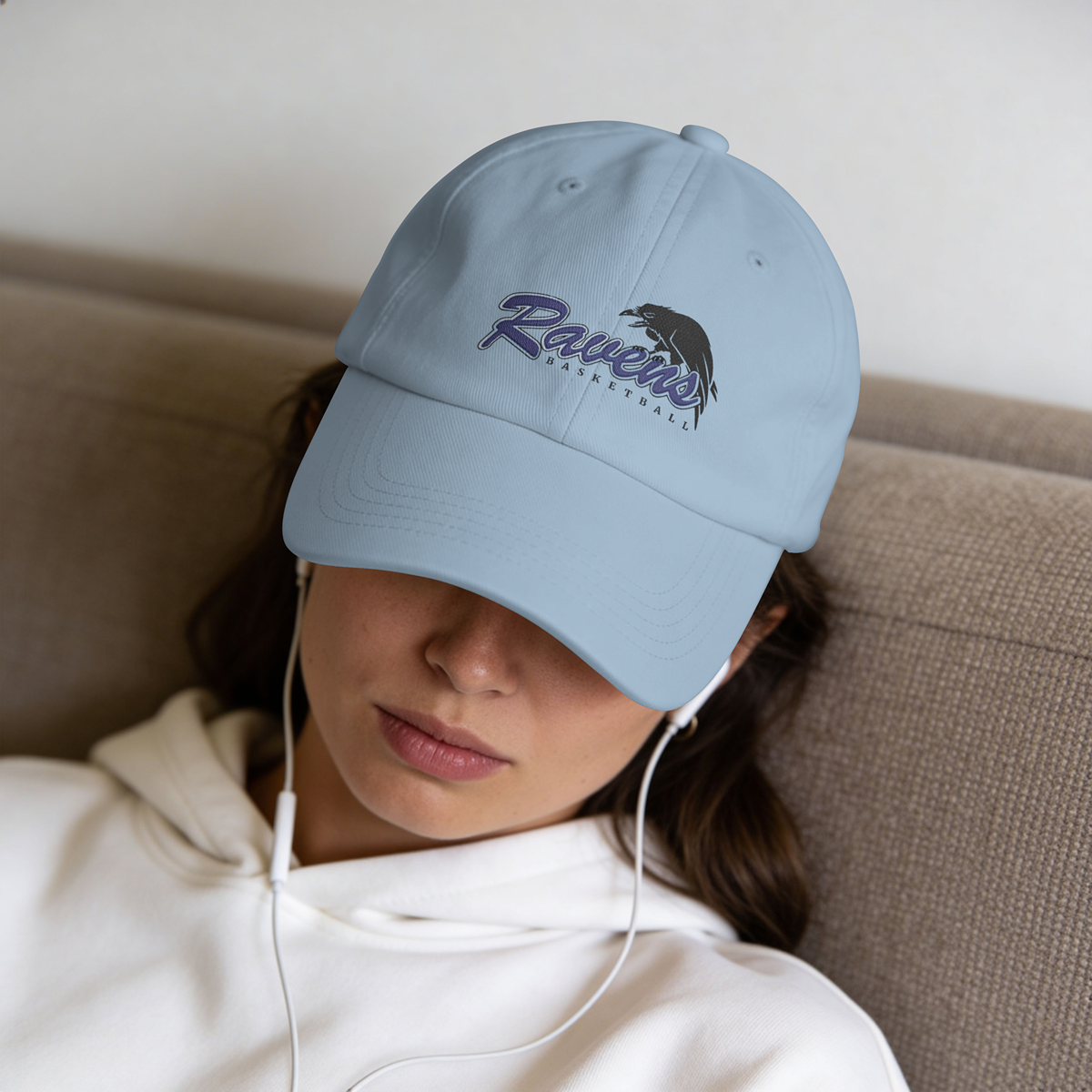 Ravens Basketball | Embroidered Dad Cap