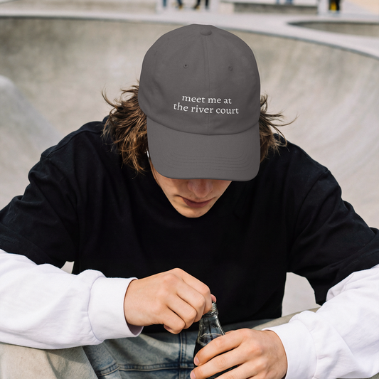 Meet Me at the River Court | Embroidered Dad Cap