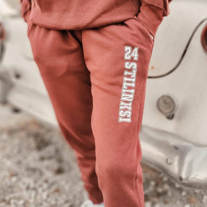 Lacrosse Burgundy Premium Fleece Joggers (Unisex) Jogger