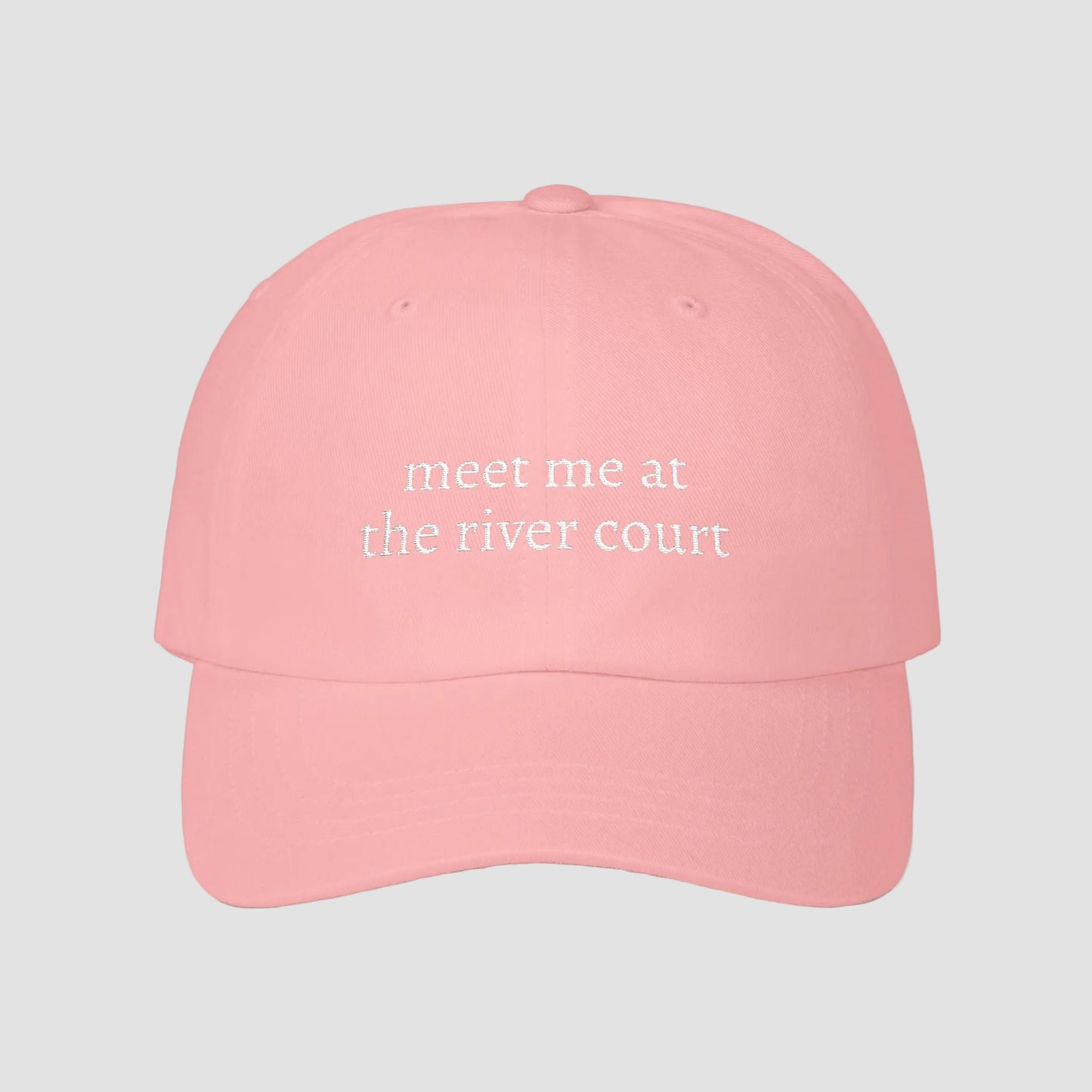 Meet Me at the River Court | Embroidered Dad Cap