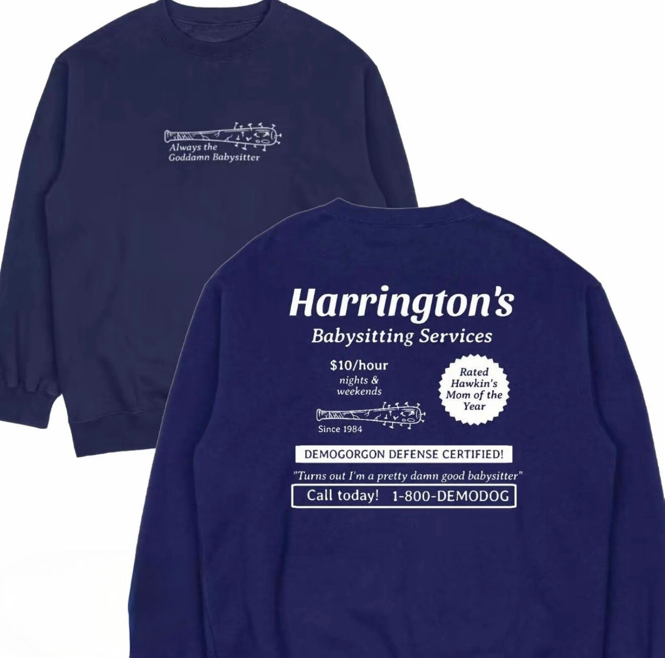 Harrington's Babysitting Services Crewneck