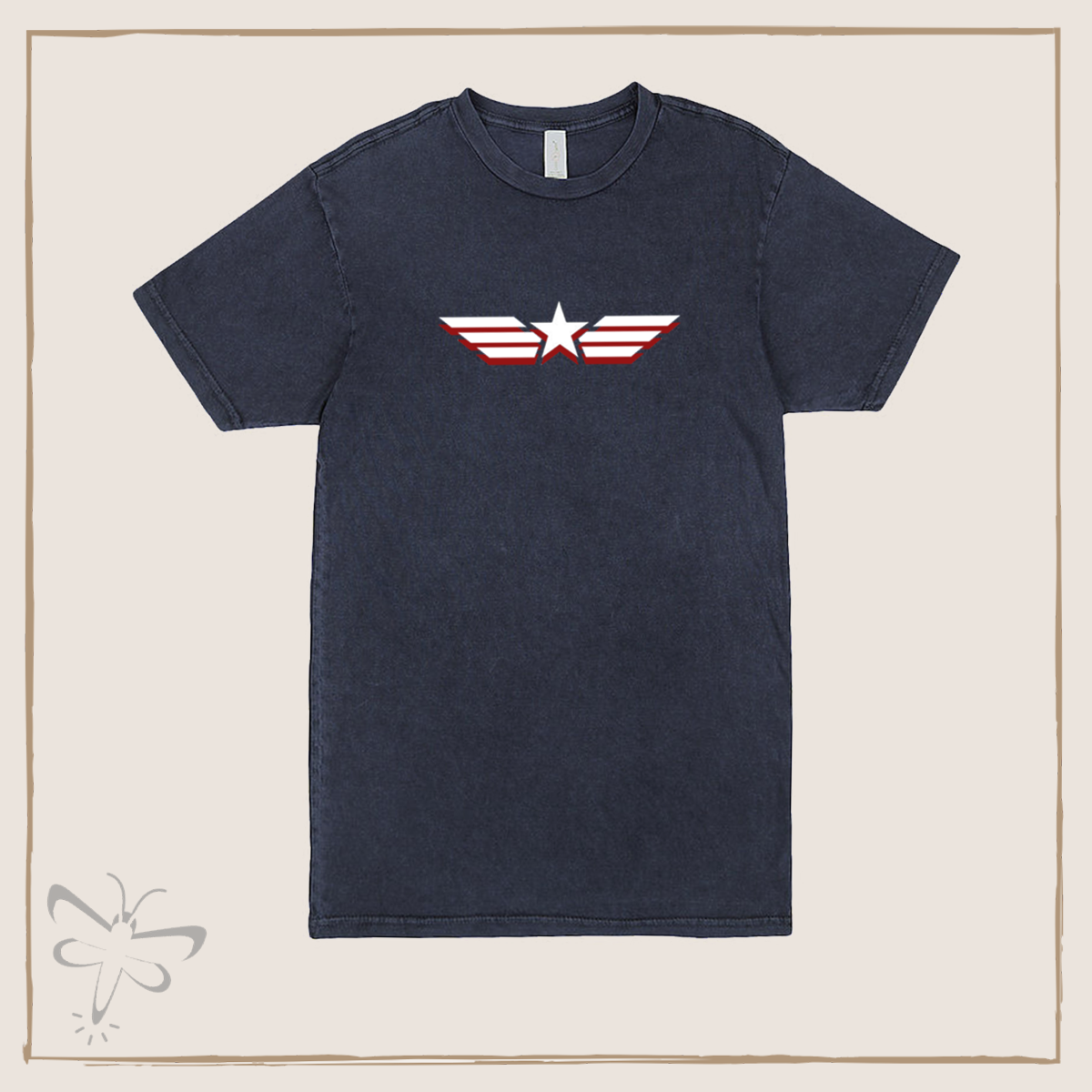 Americas Ass T-Shirt Xs / Vintage Denim Full T-Shirt