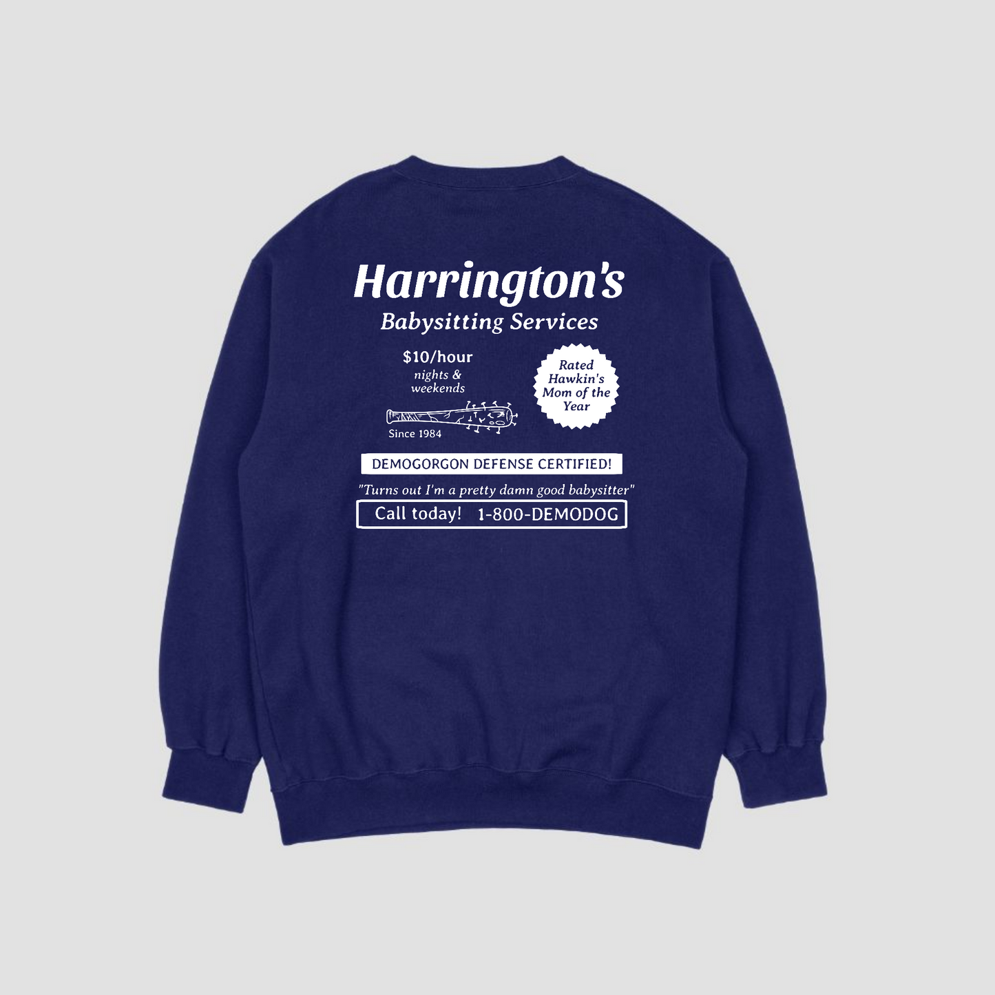 Harrington's Babysitting Services Crewneck