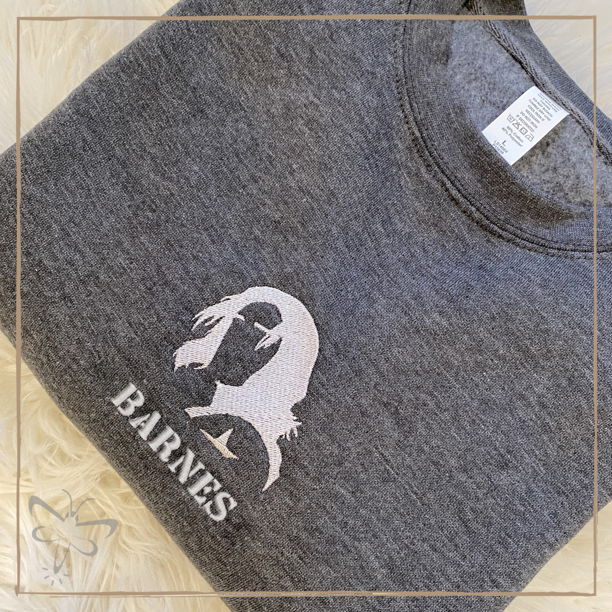 Barnes Embroidered Crewneck Xs / Charcoal Heather Sweater