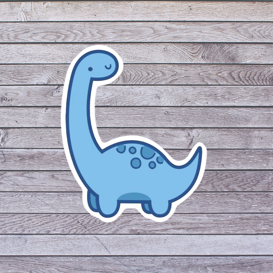 Blue Dinosaur Sticker