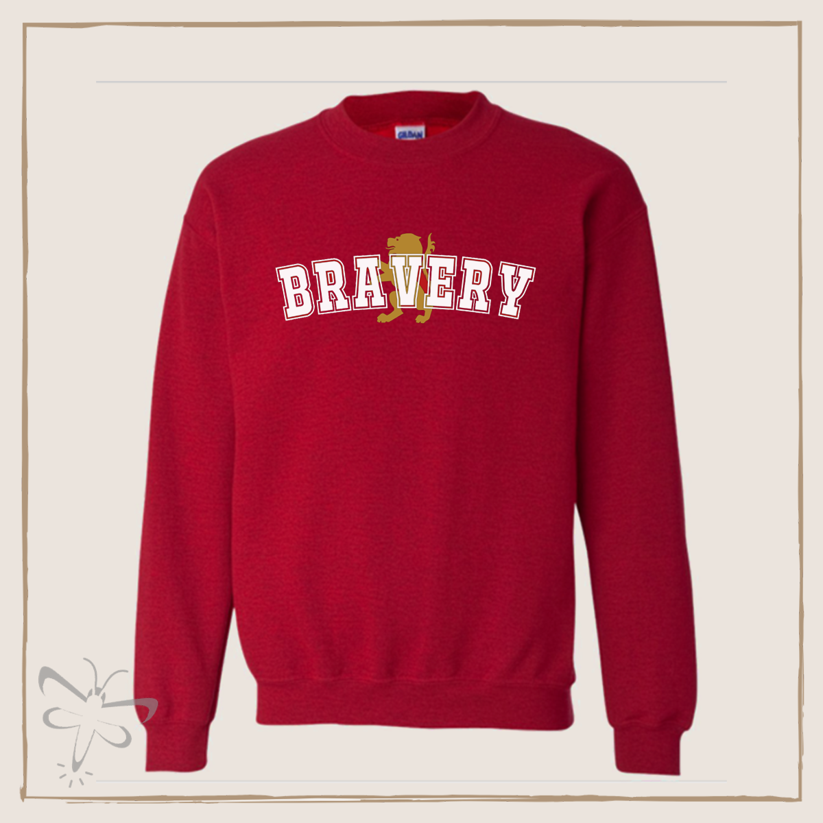 Bravery Crewneck Xs / Red Sweater