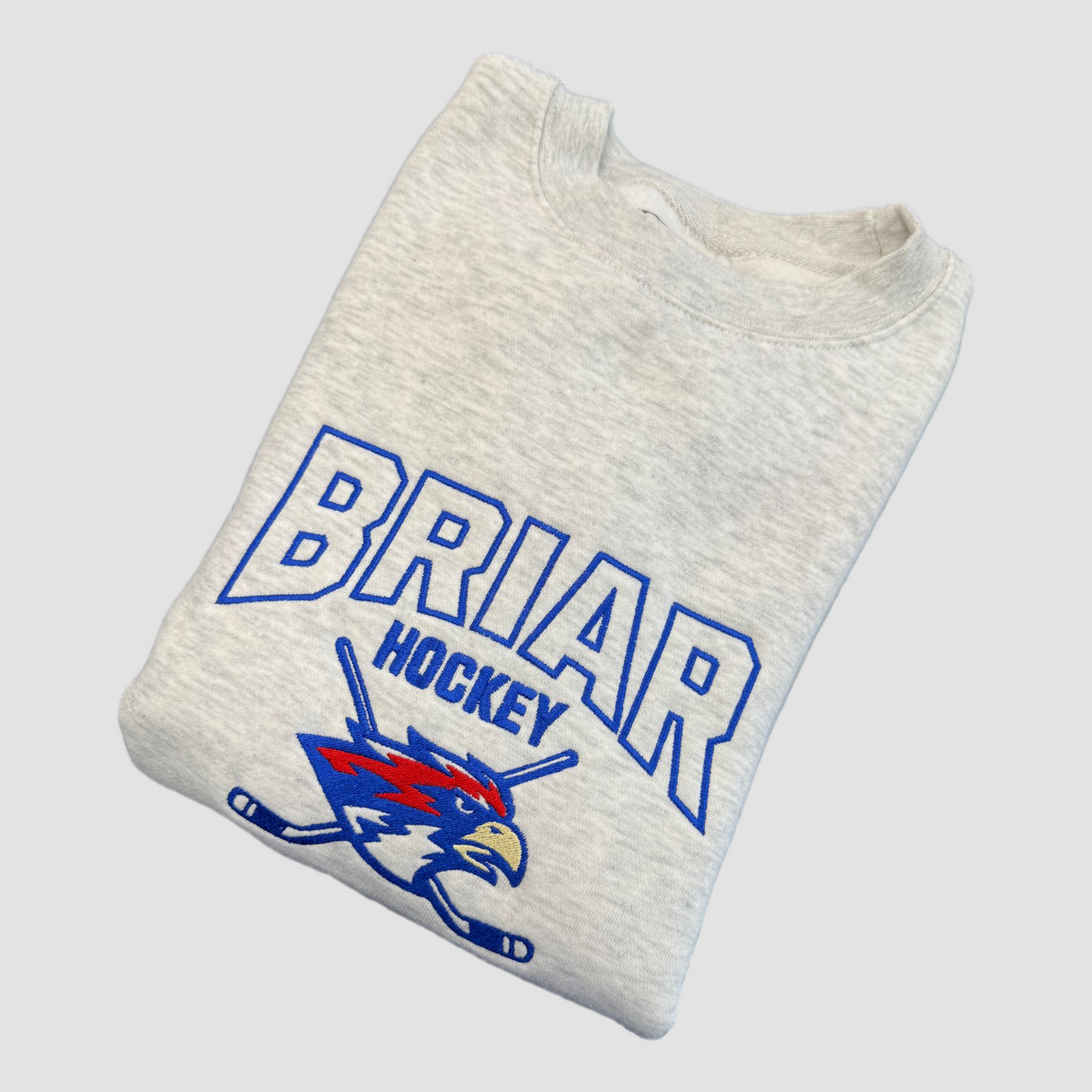 Briar Hockey Embroidered Crewneck Sweater