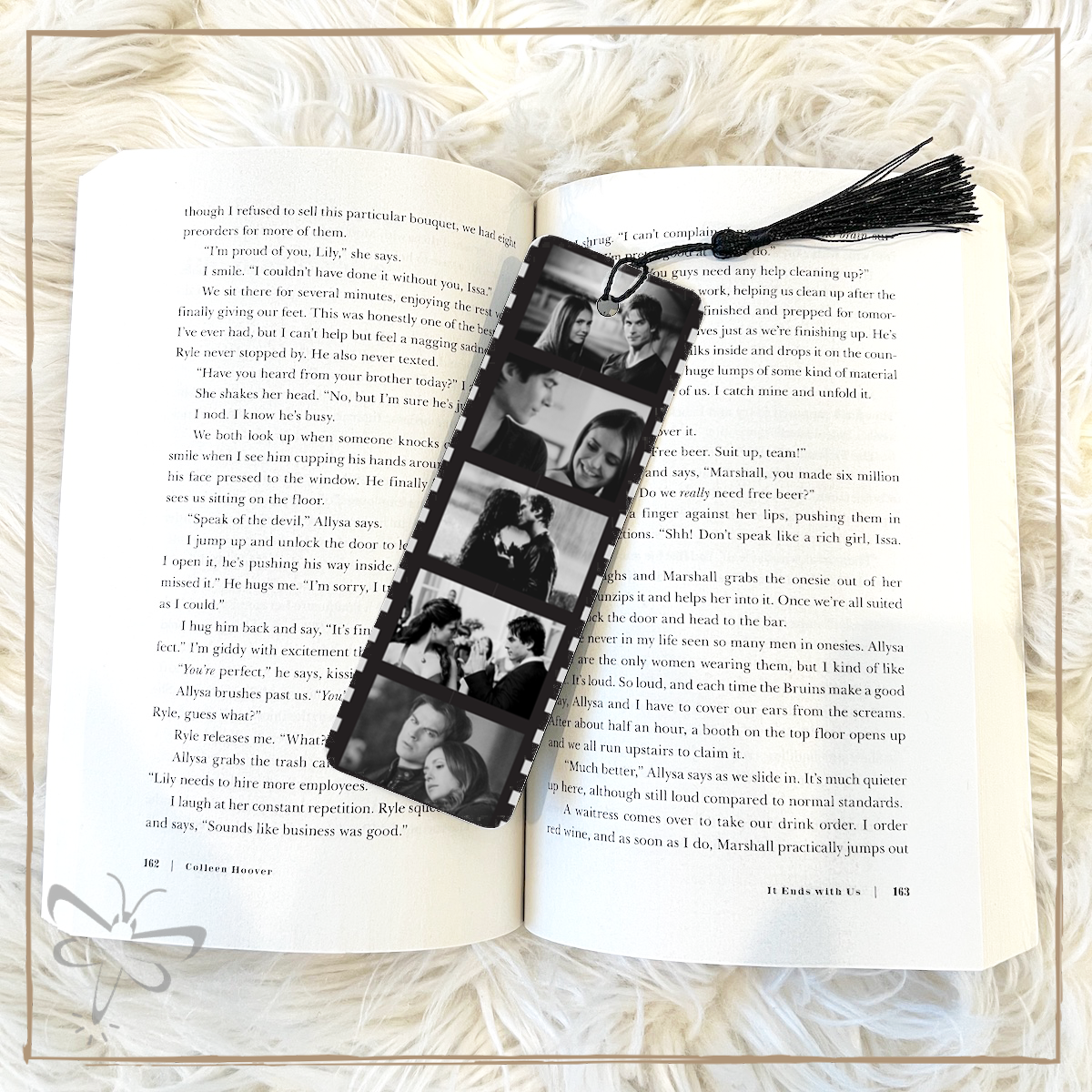 Delena Bookmark With White Tassel