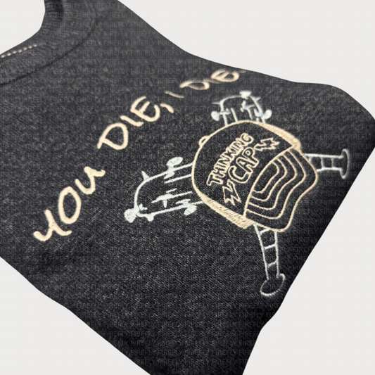 You Die, I Die: Knit-Fleece Crewneck Sweater