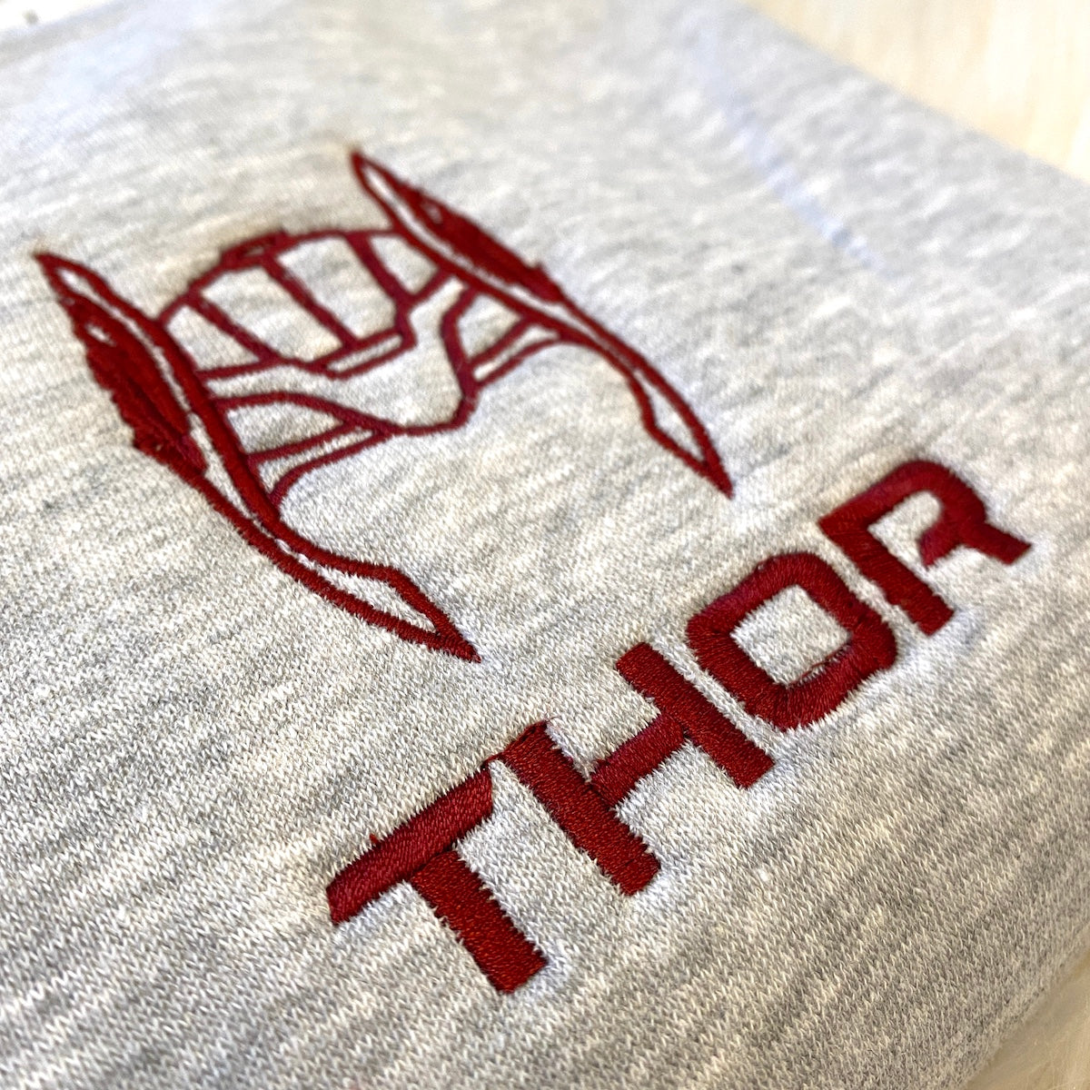Thor Embroidered Crewneck Sweater