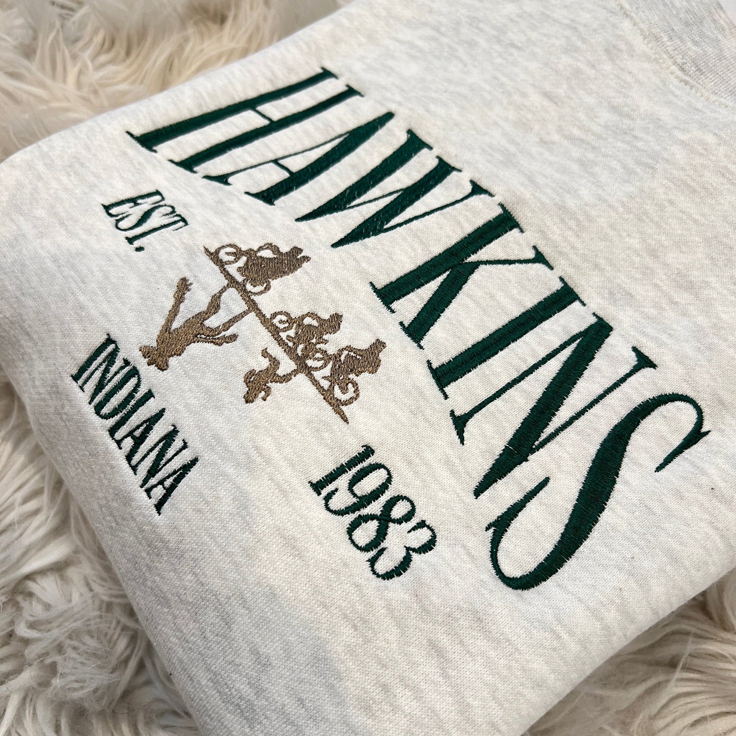 Hawkins Embroidered Crewneck Sweatshirt