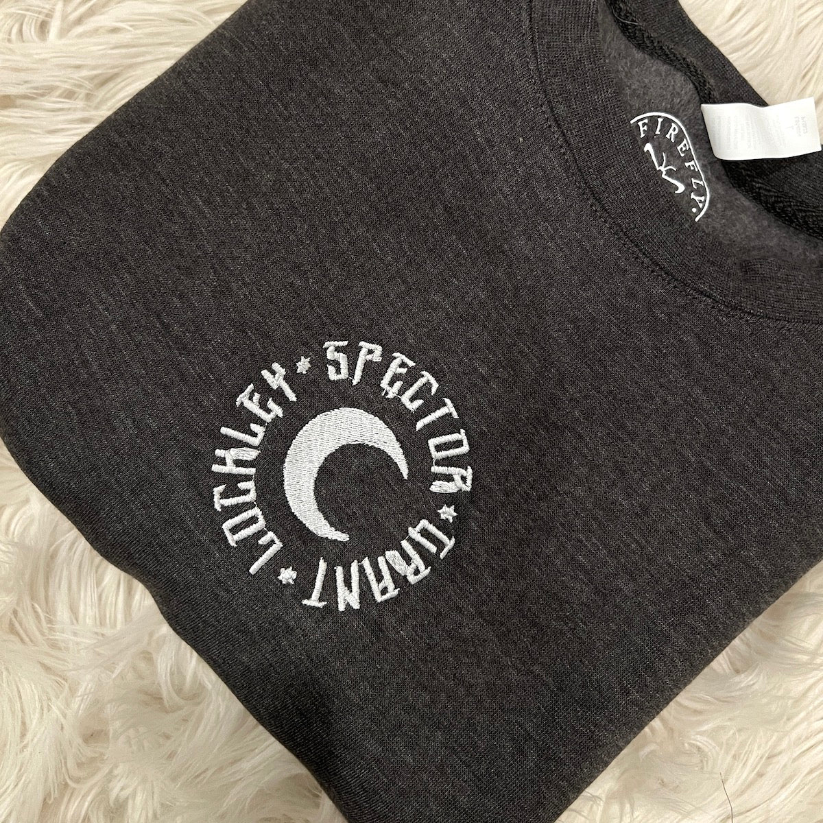 Spector Embroidered Crewneck Xs / Charcoal Heather Sweater