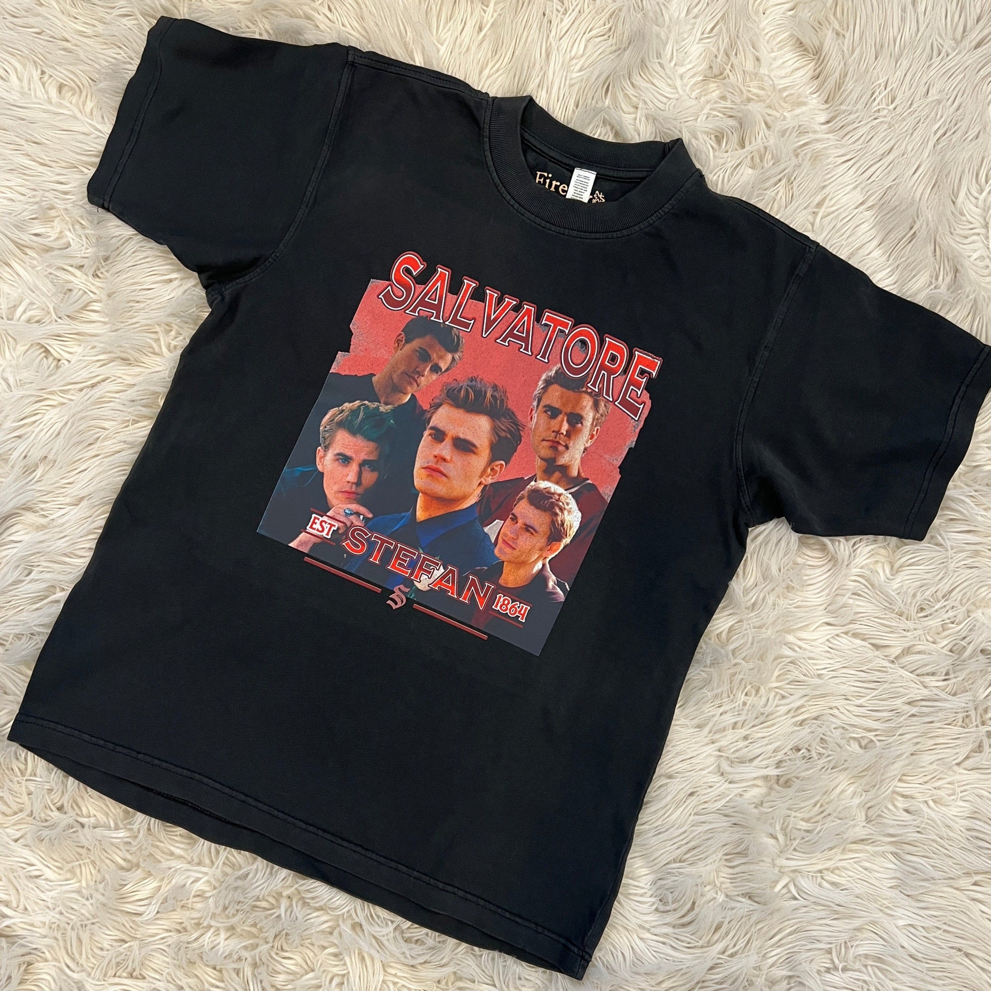 Stefan Salvatore Bootleg T-Shirt Xs / Black Full T-Shirt