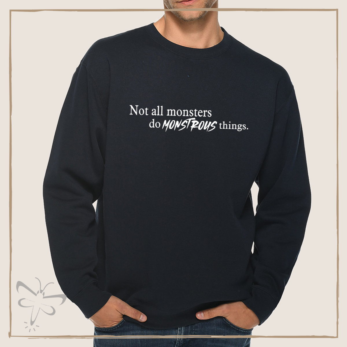 Monstrous Things Crewneck Xs / Navy Sweater