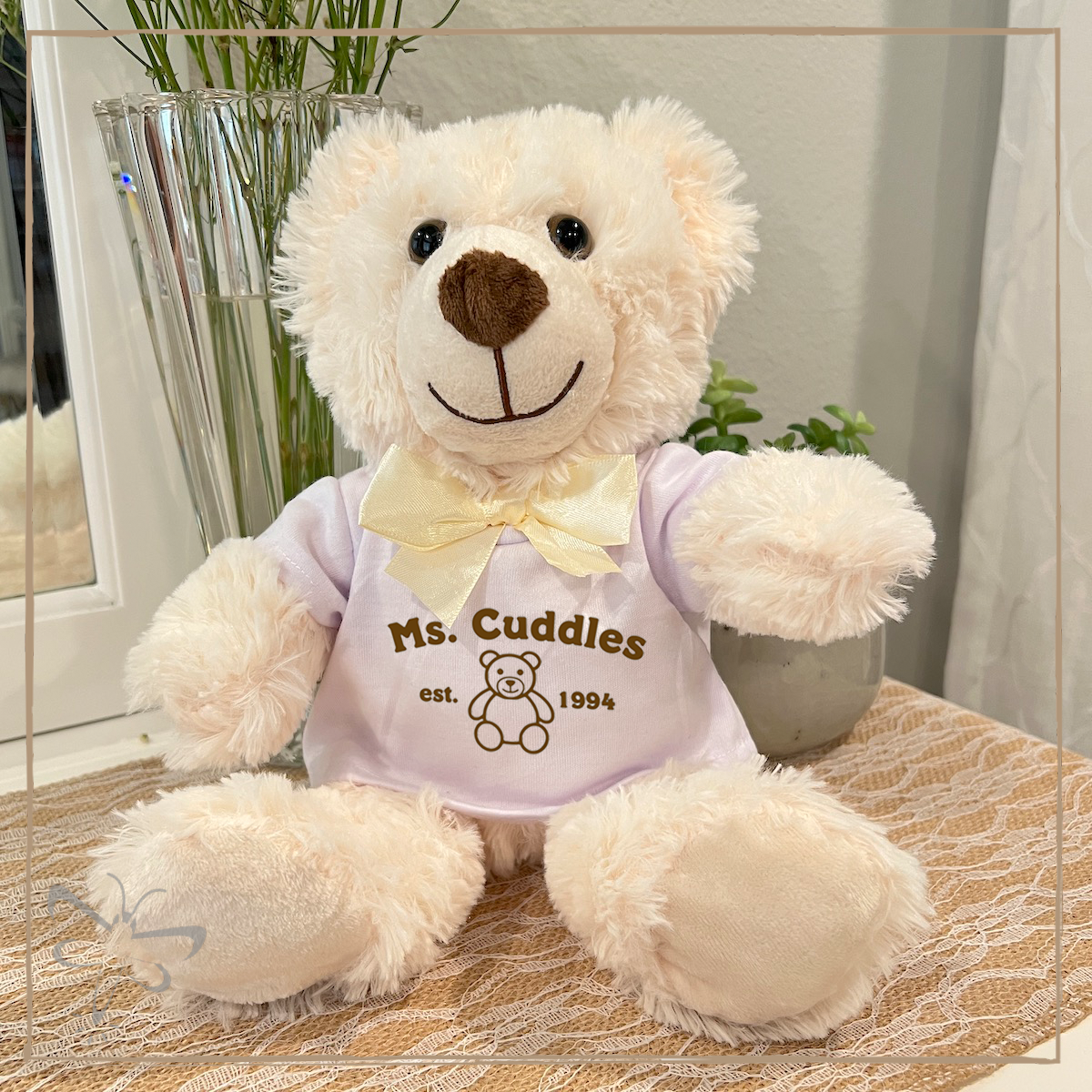 Ms. Cuddles Teddy Bear Off-White / Without Quote On The Back