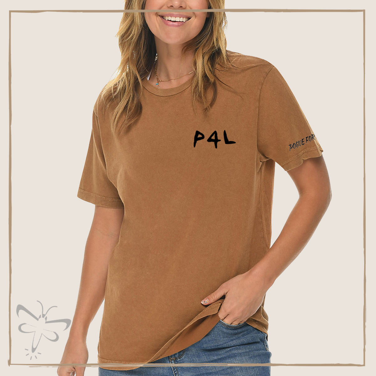 P4L T-Shirt Xs / Vintage Camel
