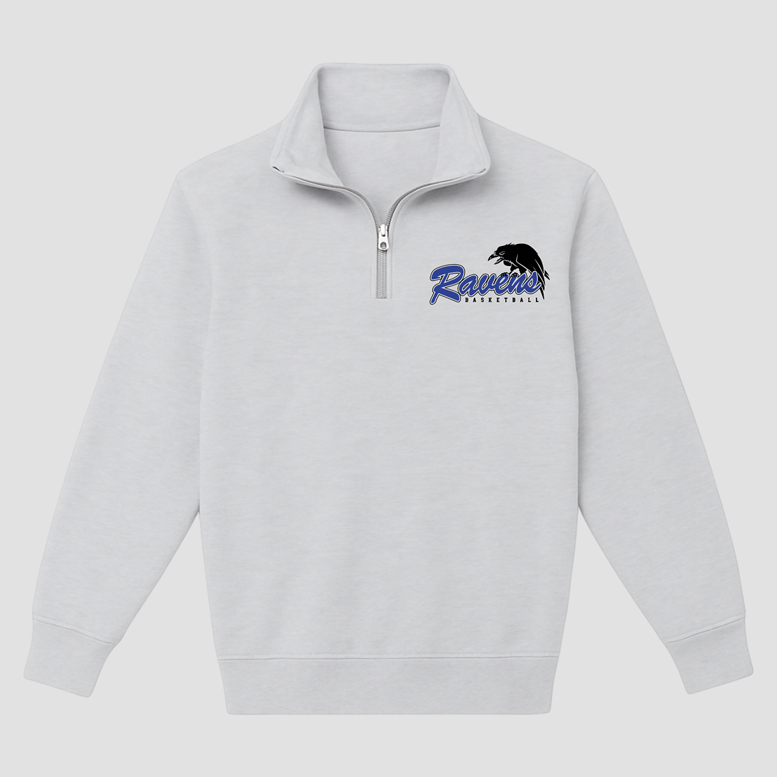 Ravens Basketball - Quarter Zip Sweater