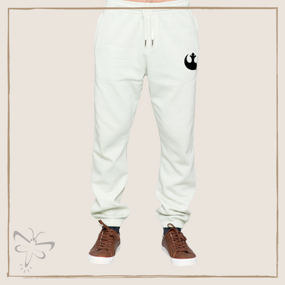 Rebel Joggers (Unisex) Xs / White With Black Design Jogger