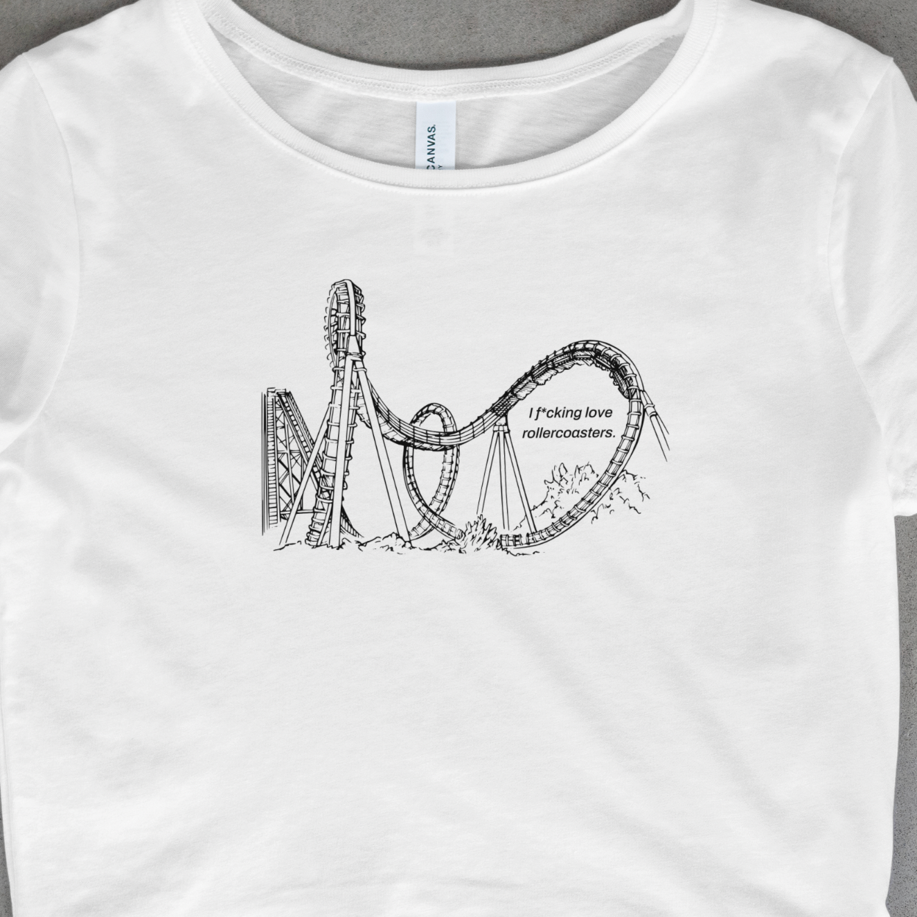 I F*cking Love Rollercoasters - Baby Tee/T-shirt