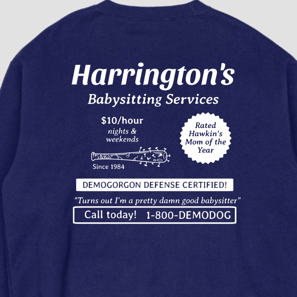 Harrington's Babysitting Services Crewneck