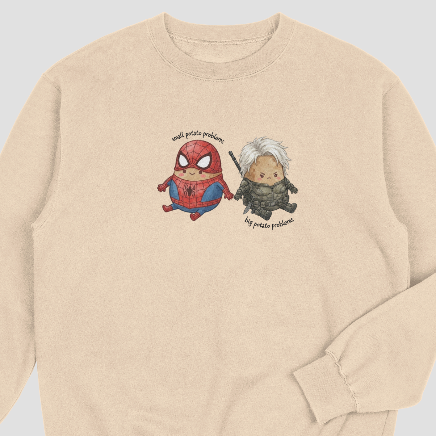 Small & Big Potato Problems Crewneck Sweatshirt