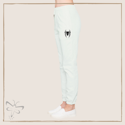 Spider Fleece Sweatpants (Unisex) Xs / White