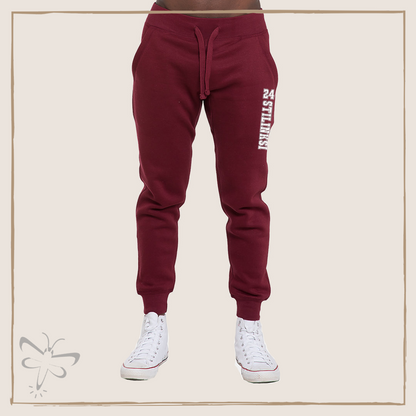 Lacrosse Burgundy Premium Fleece Joggers (Unisex) Jogger