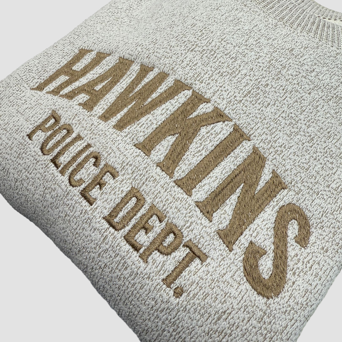 Hawkins Police: Knit-Fleece Crewneck Sweater