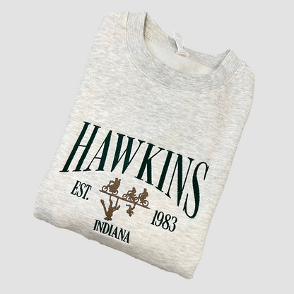 Hawkins Embroidered Crewneck Sweatshirt