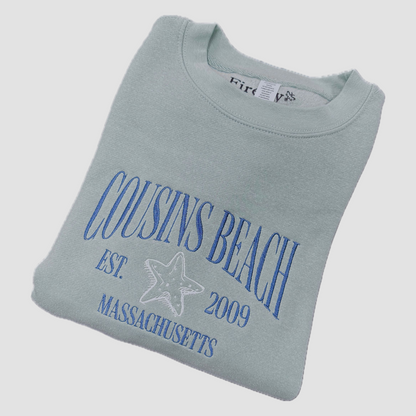 Cousins Beach Embroidered Crewneck