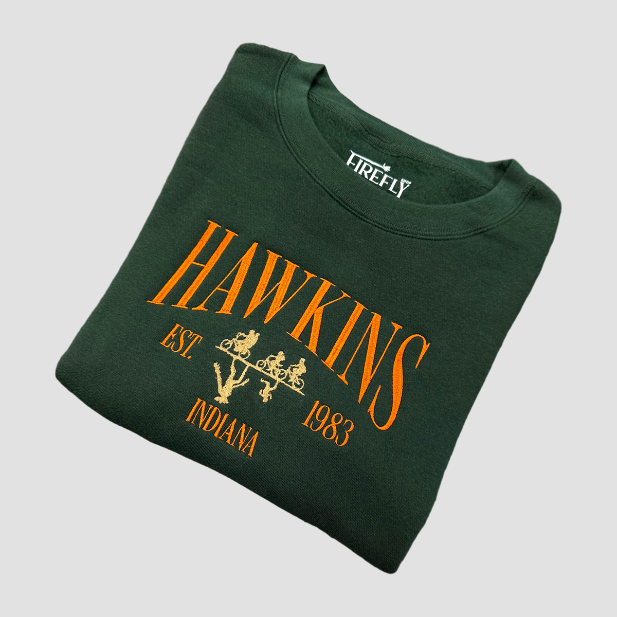 Hawkins Embroidered Crewneck Sweatshirt