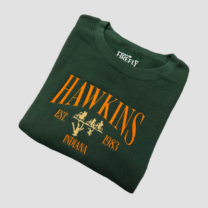 Hawkins Embroidered Crewneck Sweatshirt